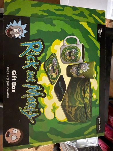 Rick and Morty coaster and mug set