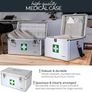 First Aid Box, Medical Box, Carrying Handle, Carry Strap, Aluminium, 40 x 22,5 x 20,5 cm Image 2