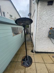 black electric heater
