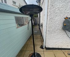 black electric heater