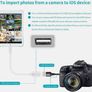 Genuine Lightning to Jack Cable Adapter USB iPhone Certified Apple MFI USB A OTG Camera Socket Image 3