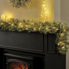 Everlands Christmas LIT Garland NEW