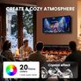 50/127cm Electric Fireplace, 900W - 1800W Heat Output, Ultra-Slim Wall-Mounted or Recessed Electric Fireplace Inserts with App & Remote Control, Timer, 20 Flame Colors Black) Image 5