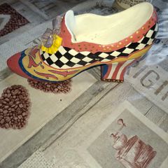 Very Heavy Whimsical Victorian Shoe Sculpture style of Milson & Louis Postage Available Collection