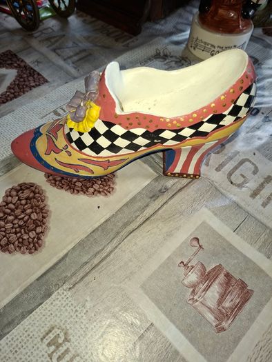 Very Heavy Whimsical Victorian Shoe Sculpture style of Milson & Louis Postage Available Collection