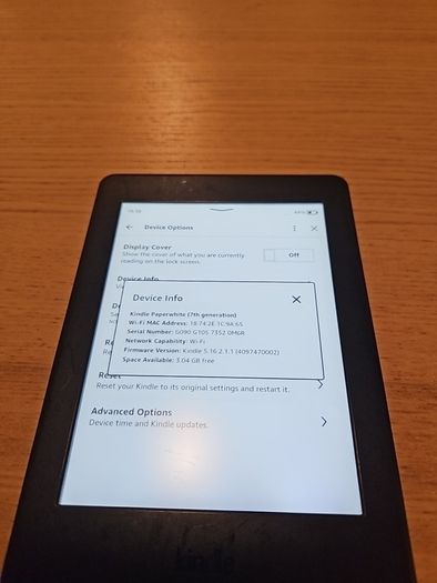 Kindle Paperwhite 7th Gen without Ads