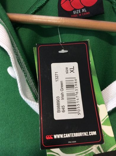 Ireland Rugby Jersey. Brand New With Tags. Triple Crown Winning Jersey From Year 2006. Official Canterbury IRFU Home Jersey. Authentic Original From The Time.