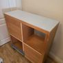 4 Cube Storage Bookcase with Wheels Image 5