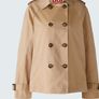 German brand Oui - Short Trench Jacket - Camel - UK 12 - BNWT RRP 260 Image 6