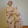 Vintage Lady and A Peacock Sculpture Image 3