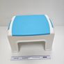 White/Blue Step Stool Image 3