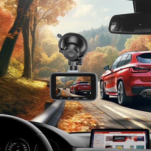 Car dash cam.DV6 dual channel driving recorder