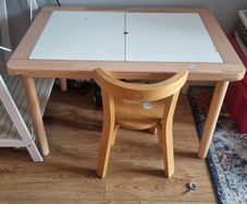 Kids ikea table and little seat
