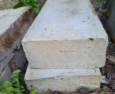 Concrete pad stone