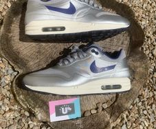 Get 1 of 1 Premium Leather and Mesh Silver Air Max 1s