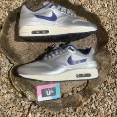 Get 1 of 1 Premium Leather and Mesh Silver Air Max 1s