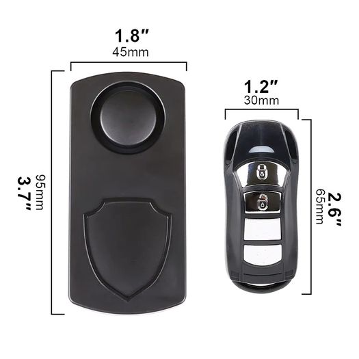 Bicycle alarm with remote fob