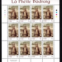 2008 Ireland St Patrick's Day Stamp Sheetlet Plate 1A1A1A1A Mint Never Hinged (MNH)