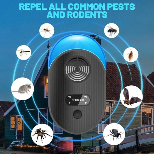 Pest Repeller, Mouse Repellent, 4 Pack Powerful Spider Repeller plug in Pest Control for Rats, Rodent, Mice, Bugs, Mosquito, Spider, Ant Repellent, Harmless To Pets And Human
