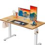 Electric Standing Desk Height Adjustable 120 x 60cm, Sit Stand Desk with 4 Memory Smart Pannel for Home Office with Splice Board Image 10
