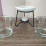 Yankee Candle Glass Votive Holders and Ceramic Tart Burner and Tea Light Image 10
