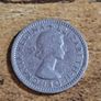 Great Britain UK 1955, 6 Pence Sixpence Coin, Elizabeth II - free standard postage Image 2