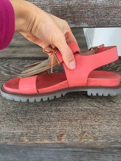 Red sandals