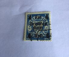WW2  German stamp - Deutches Reich overprint