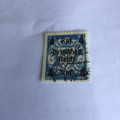 WW2  German stamp - Deutches Reich overprint