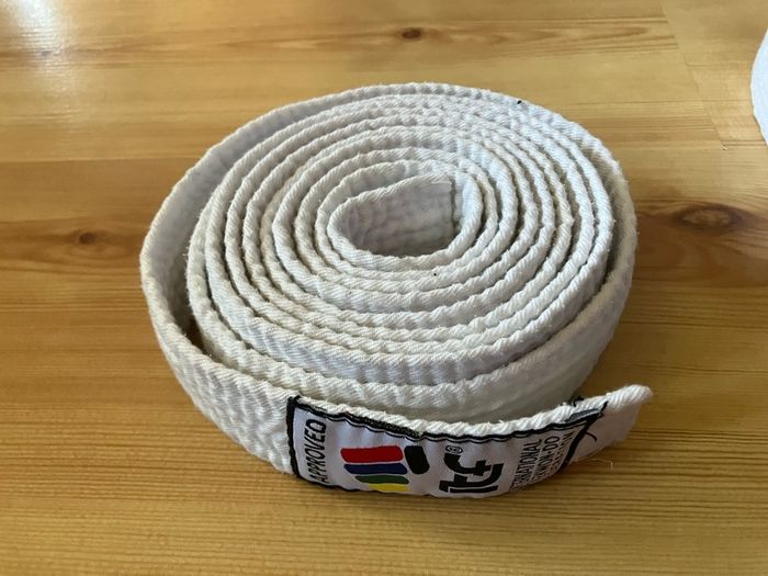 Martial arts white belt