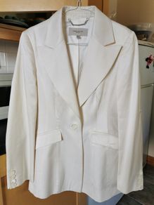 Karen millen silk single breasted tailored blazer UK 12