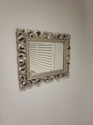 Ornate Silver Effect Mirror