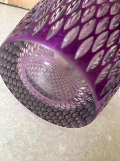 Large Purple Galway Amethyst Crystal Vase
