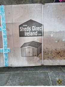 Green Apex Metal Shed