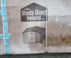 Green Apex Metal Shed