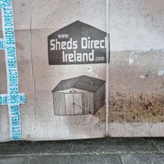 Green Apex Metal Shed