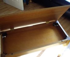 Table with open top.