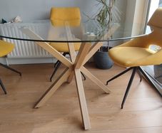 Glass top Table