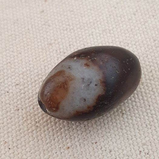 Antique Style Vintage Crystalize Eyes Suliemani Agate Bead Amulet