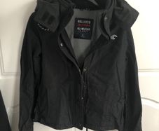 Girls Hollister Black Jacket Size L