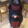 golf clubs bag & 2 wheel trolley Image 2