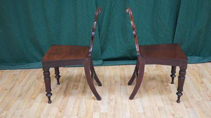 Victorian Mahogany Hall Chairs