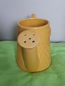 Ceramic - Watering Can - Yellow - Bee Design