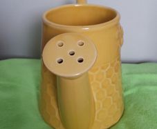 Ceramic - Watering Can - Yellow - Bee Design