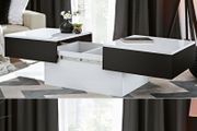 Extendable Slide Coffee Table Extendable Slide table Black Matte White Gloss Coffee Table Extendable Top