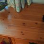 Solid Pine Chest of Drawers & Dressing Table/Desk Image 5