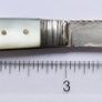 Antique Sterling Silver and Mother of Pearl Knife 1820s. 20,7g Image 10