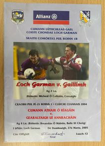 2005 Wexford v Galway - GAA Allianz Football League Programme