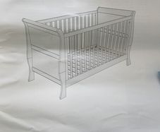 mamas&papas cot bed with mattress in perfect condition