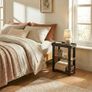 Side Table, 3-Tier Side Table, Rustic Farmhouse Narrow End Table with Storage, Slim Table Nightstand for Small Spaces, Bedroom or Living Room (Rustic Brown) Image 7